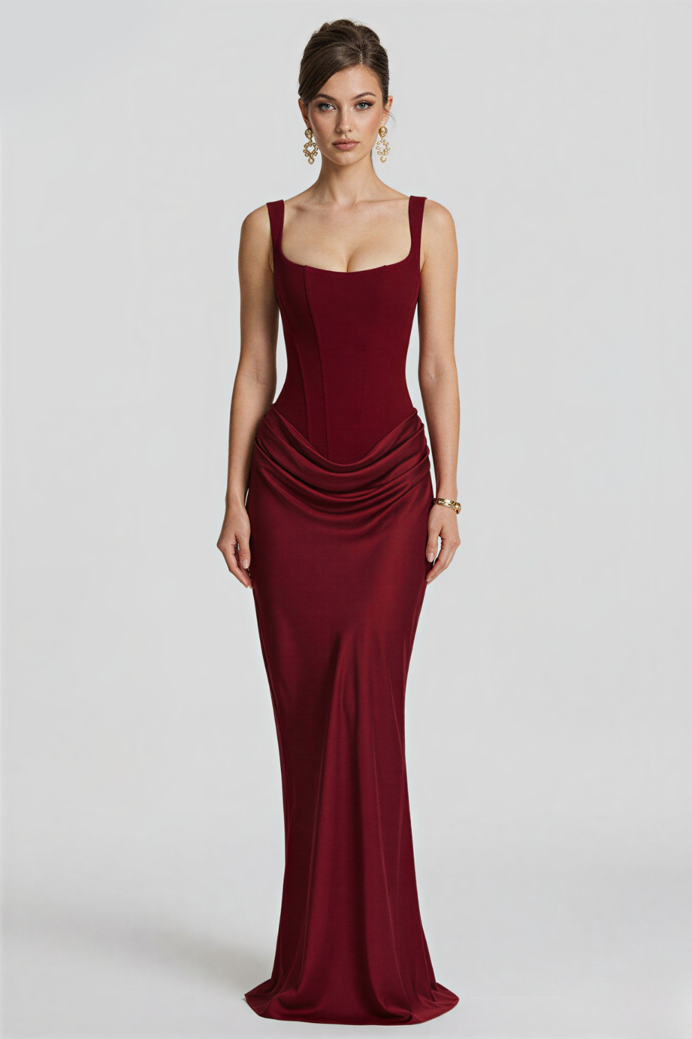 Laura Bustier Maxi Dress